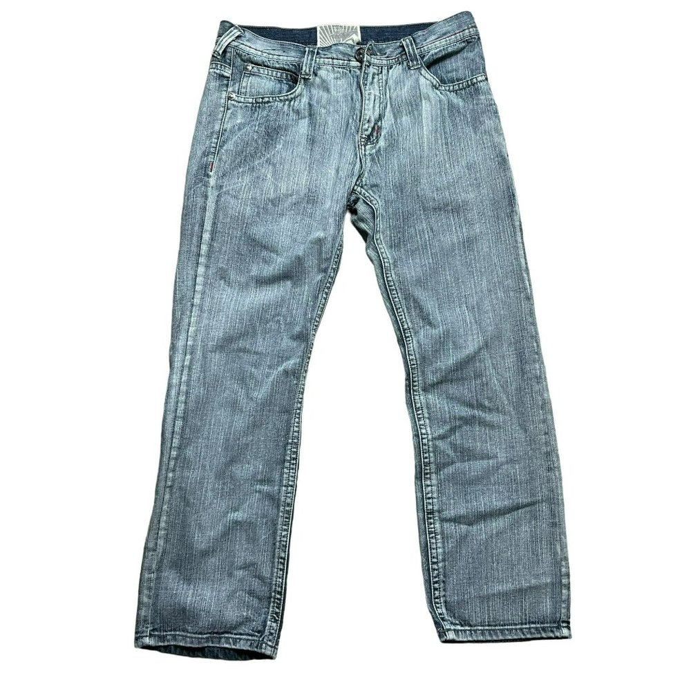 White Tag‎ Premium Denim Jeans Straight Leg Studded Pockets Men's Size 36x30